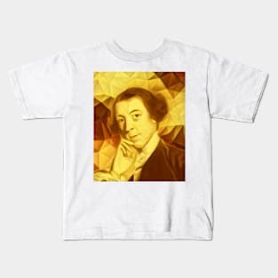 Horace Walpole Golden Portrait | Horace Walpole Artwork 9 Kids T-Shirt